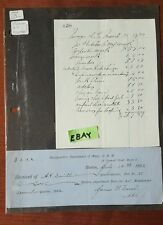 Tucson Arizona Territory Signed HQ Dept Mass G A R 1882   Work Receipt 1877 picture