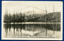 Mt Hood Oregon from Mirror Lake Real Photo Postcard RPPC picture