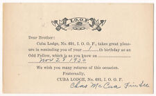 I.O.O.F. Odd Fellows - Lodge No. 691, Cuba, New York 1950 picture