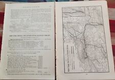 1901 Train Route Map + Report NEW YORK CENTRAL & HUDSON RIVER RAILROAD all Lines picture