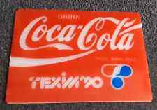 Extremely Rare Original Coca Cola 1990's Vintage Plastic Sign picture