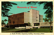 Postcard University of Miami J Neville McArthur Engineering Building Unposted picture