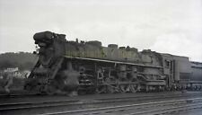 1952 CV Central Vermont Locomotive #706 @ St Albans VT - Vtg Railroad Negative picture