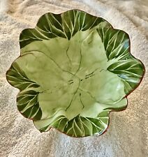Mustardseed And Moonshine Floral Lettuce Bowl Made In South Africa Mint, Rare picture