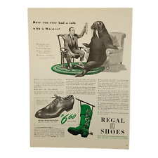 1942 Regal Shoes Vintage Print Ad Have You Ever Had A Talk With A Walrus picture