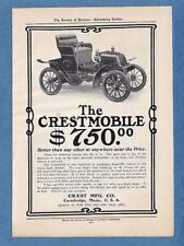 1903 CRESTMOBILE AUTO AD ~ CAMBRIDGE, MA picture