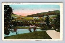 Stamford NY-New York, Churchill Park, Antique Vintage c1947 Souvenir Postcard picture