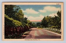 Poultney VT-Vermont, General Greetings, Antique Vintage Souvenir Postcard picture