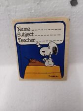 1956 Vintage Sticker Snoopy Unused Rare picture
