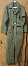 Vintage 1950’s Green Army Military Mechanics Coveralls  Size Small picture