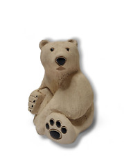 Vtg Polar Bear Sculpture #79 Artesania Rinconada Handmade Retired Figurine 1970s picture
