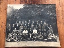 large 1921 winchester college group photograph  silver cups picture