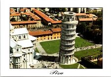 Postcard Aerial View of Tower of Pisa The Bell Tower, Italy picture