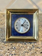Cartier - Luxury Lapis Lazuli & Gilt Brass 8 Days Alarm Clock picture