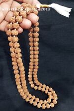 Genuine 5 Mukhi Rudraksha Mala / Five Face Rudraksh 12 MM -109 beads~ Certified picture