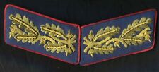 German WW1 Saxon General's Collar Tabs Gold on Blue wool picture