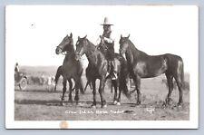 J99/ Interesting RPPC Postcard c1950 Crow Indian Native Horse Trader 149 picture