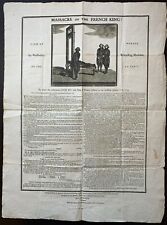 GUILLOTINE. 1793 Broadside: MASSACRE OF THE FRENCH KING	 picture