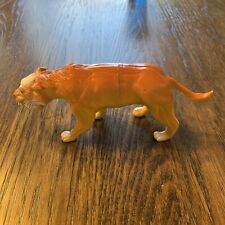 Vintage 1989 Imperial Rubber Saber Tooth Tiger Figure picture