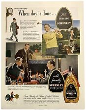 Magazine Ad Vintage 1949 Schenley Pre War Blended Whiskey You Deserve Schenley picture