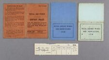RAF ENTRY PASS CARDINGTON & ROYAL AIRSHIP WORKS AND SHORTSTOWN CLUB TICKETS   picture