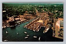 Annapolis MD- Maryland, Aerial United States Sailboat Show, Vintage Postcard picture