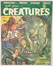 World Famous Creatures #1 Rare UK Version Spine Damage Creased Corners picture