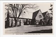 Sage Chapel Cornell University Ithaca New York Church RPPC Real Photo Postcard picture