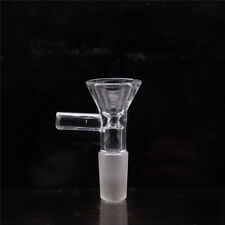 2pcs 18mm Male Glass Bowl Thick Handle Slide Clear For Smoking Bong Pipe Hookah picture