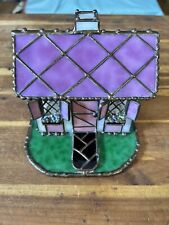 Stained Glass Tea Lite House picture