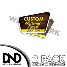 Custom ORDER of National Forest Location Decals & NM Decals picture