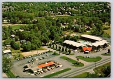 Aerial View Howard Johnson's Motor Lodge & Restaurant Greenfield MA Postcard 6x4 picture