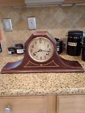 New Haven Mantle Clock Eight Day Pendulum Hour Strike recently Overhauled picture