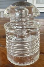VTG Antique 1920s PYREX Glass Electrical Insulator  Clear picture