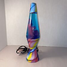 Schylling Lava The Original Lamp 14” Pink / Blue / Yellow *Small Dent On Top* picture