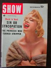 Show magazine December 1956 pocket-size pin up Suzanne Sholes VG picture