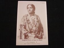 Postcard Wah-Ta-Waso Iroquois Indian Original photo 1903 Frank A Rinehart PC picture