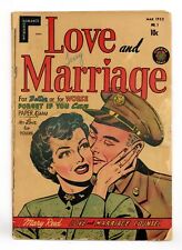 Love and Marriage #1 GD- 1.8 1952 picture