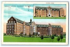 1935 Exterior Borgess Hospital Multi-View Kalamazoo Michigan MI Posted Postcard picture