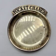 Vintage Brass Pocket Change Dish Coin Tray Holder  5