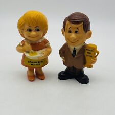 Vintage 1970 Berries Figures Worlds Best Father And Worlds Best Mother Hong Kong picture