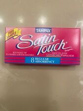 Vintage 1995 satin touch tampax tampons picture