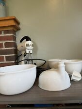 Vintage Sunbeam Mixmaster Set with Bowls, Juicer & Manuals - Fully Functional picture