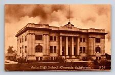 CA - GLENDALE CALIFORNIA 1913 Postcard UNION HIGH SCHOOL picture