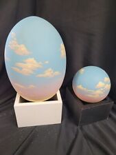 Don Jones Sunset Hand Painted Earthenware Globe Atmosphere X 2  picture
