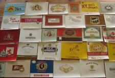 original lot of 50 different cigar box labels    ORIGINAL VINTAGE NOS picture