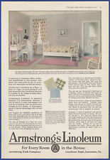 Vintage 1918 ARMSTRONG'S LINOLEUM Flooring Decor Ephemera Print Ad picture