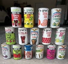 Grafs pop can collection (15 cans) 1970's picture