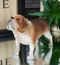 American Pedigree Dogs Lifelike Bulldog Bull Puppy Dog Miniature Figurine picture