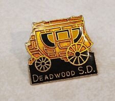 Deadwood SOUTH DAKOTA Collectible Covered Wagon Lapel Hat Pin Pinchback picture